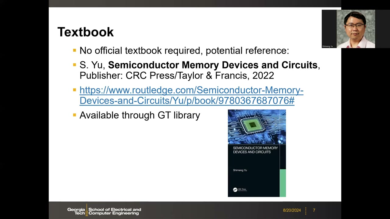 Textbook 幻灯片:参考书信息、出版社链接与封面
