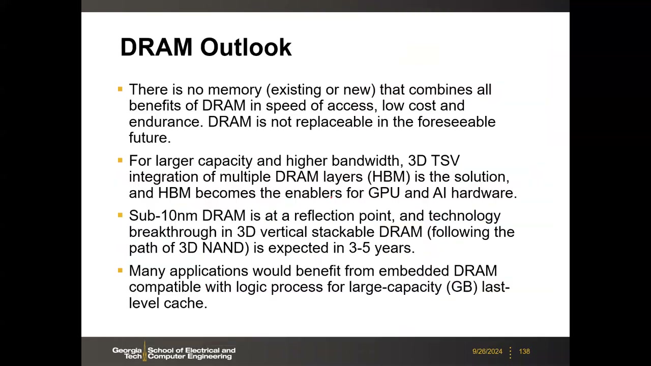 DRAM Outlook 总结页