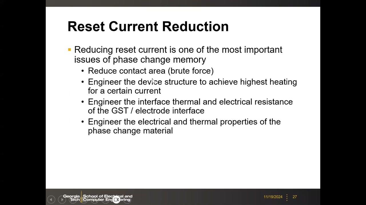 Reset Current Reduction：接触面积缩放、结构工程、界面工程、材料工程四条途径总结页
